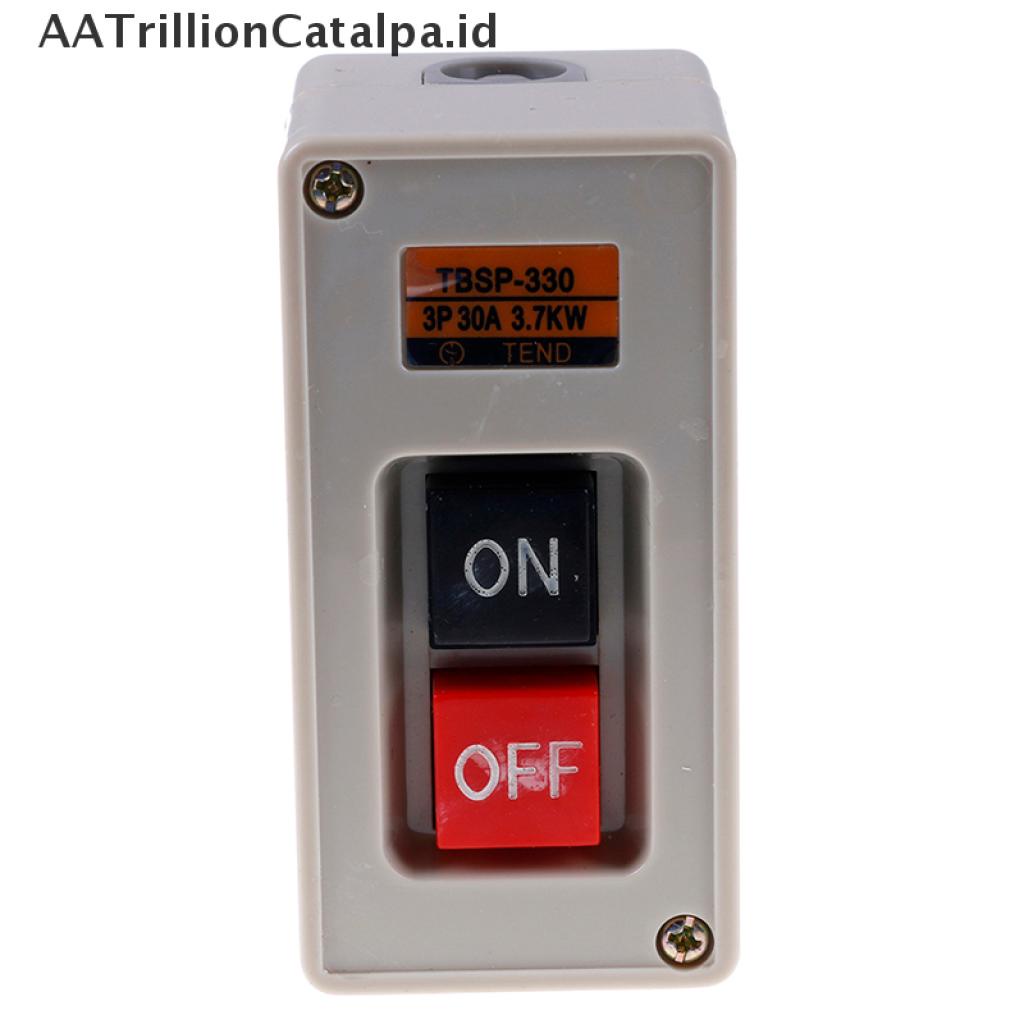 Tbsp-330 Saklar power push button on / off 3 Fase 3.7Kw 30A