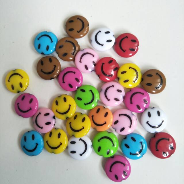 

Manik bulat gepeng smile 12x12mm (A0130)