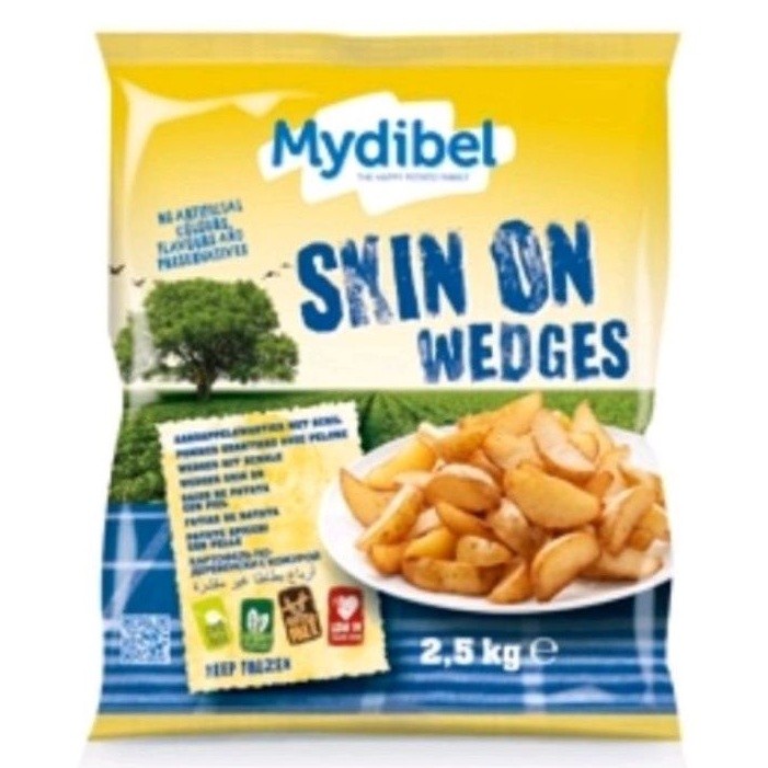 MYDIBEL SKIN ON WEDGES 2.5KG / KENTANG / POTATO WEDGES