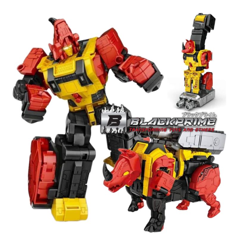 Mainan Dinosaurus Deformation Iron Rhino weijiang predaking sky soarer