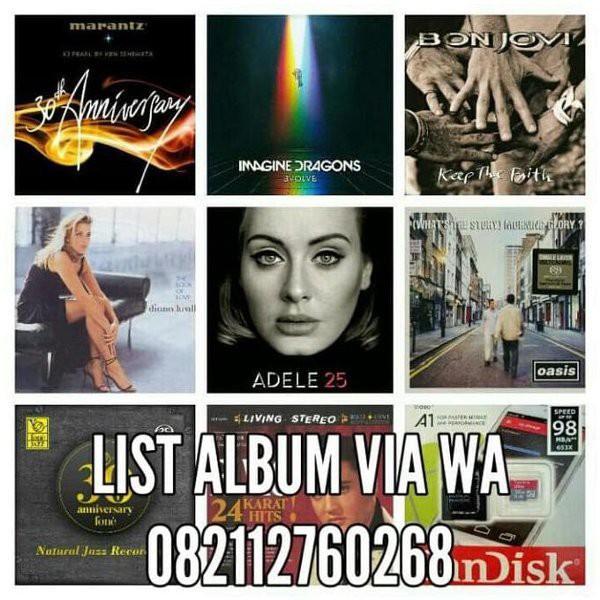 Terlaris  Best Seller Album Lagu Format Dsd 64 & Dsd 128 Dsf Dff Hi-Res & Micro Sd 32Gb