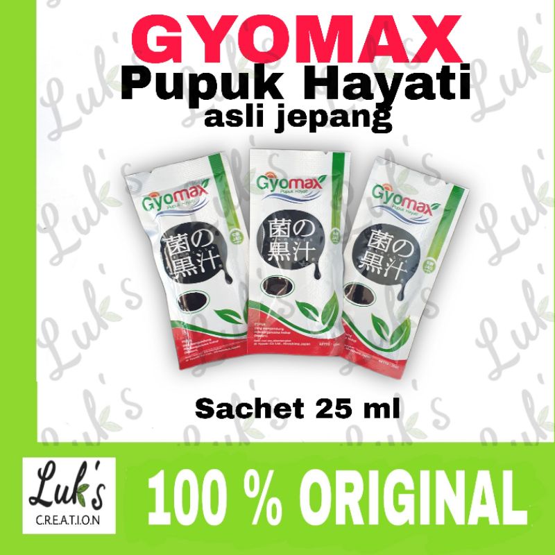 GYOMAX pupuk hayati jepang sachet 25 ml