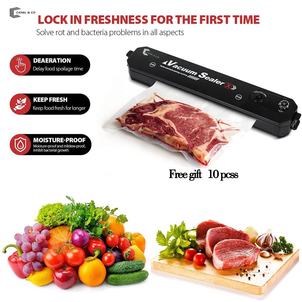 CANEL &amp; CO Alat Vacum Sealer Fresh Makanan Food Packing Machine /Mesin Vacuum Sealer Makanan Food Grade