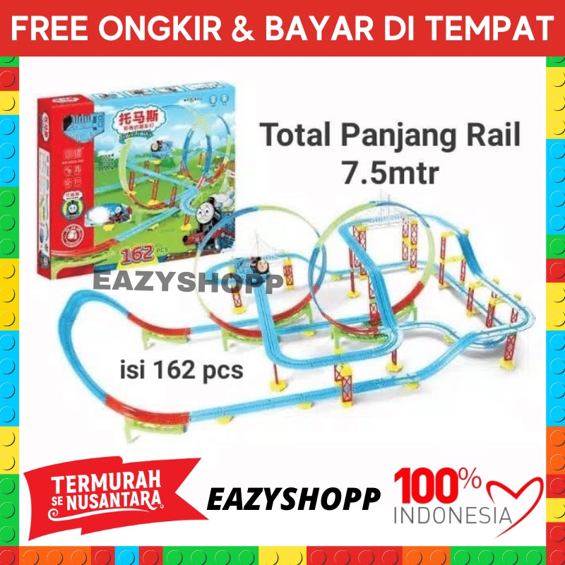 Kado Bermain Mainan Permainan Edukasi Kreta Track Kereta Api Rel Panjang Anak Anak Edukatif Laki Lak