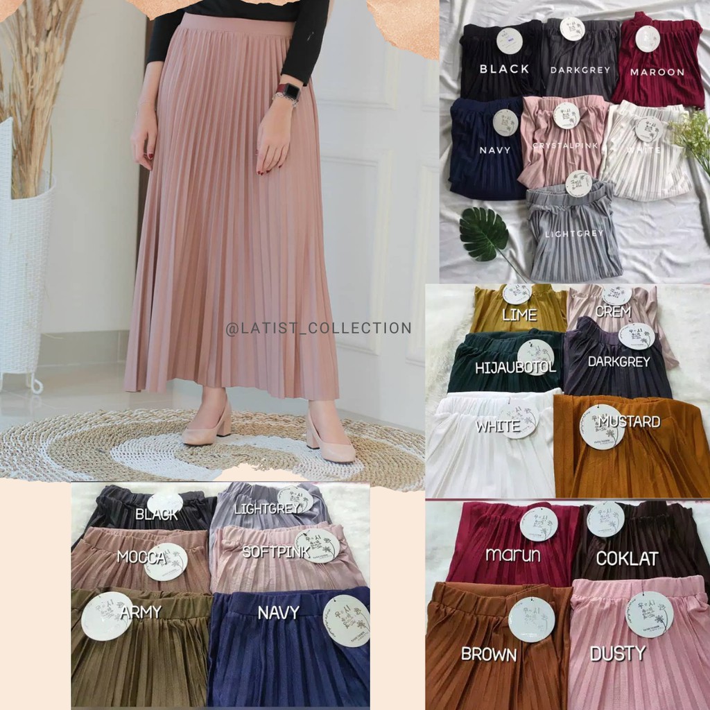 PLEATED SKIRT PREM UMBRELLA/ROK PLISKET IMPORT/MAXI SKIRT/ROK PLISKET LILAC/ROK PANJANG/FLARE SKIRT