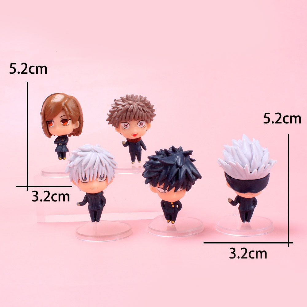 5pcs / Set Mainan Action Figure Model Anime Jujutsu Kaisen Bahan Pvc Untuk Koleksi