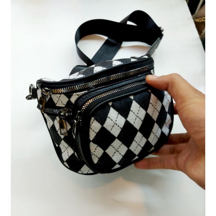 WAISTBAG TRENDI / TAS PINGGANG WANITA UKURAN KECIL MOTIF TRD