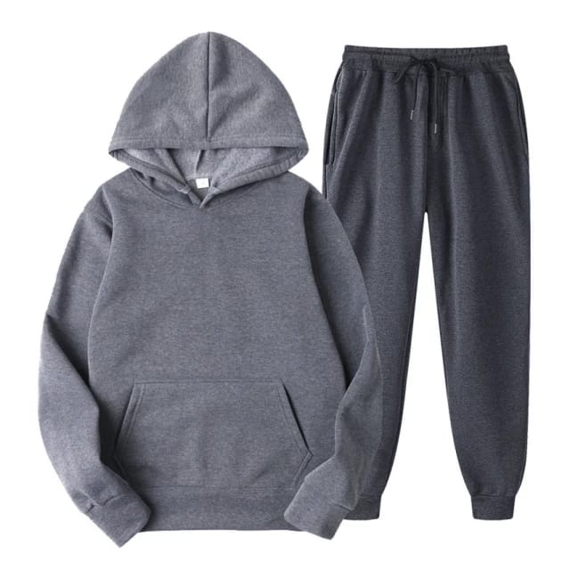 Set Celana Jogger Panjang &amp; Sweater Hoodie Polos || Setelan Sweat Pants &amp; Jumper Hoodie Basic  ( Pria &amp; Wanita )