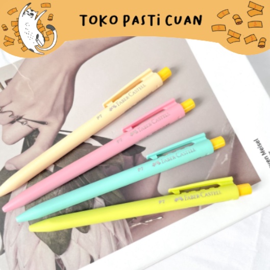 

pen pulpen faber castell tinta hitam warna pastel keperluan anak sekolah bisa COD pena lucu imut bolpen fancy unik elegan bisa COD termurah import ATK alat tulis kantor