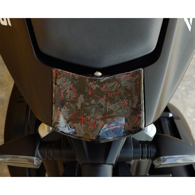 PART ORI CARBON FORGED MERAH COVER TANGKI + UNDERTAIL ATAS LAMPU BELAKANG - AEROX CONNECTED