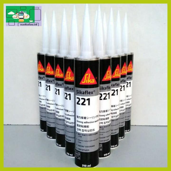 

R4E5Et- Lem Sika 221 /Sikaflex 221 Strong Adhesive Sealant 310Ml - Black - Putih Fyhf7T-