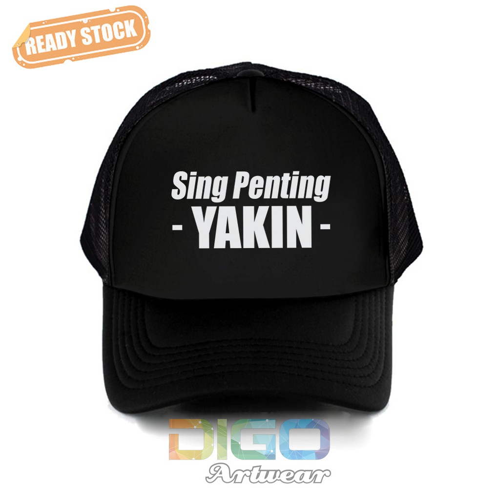 Topi Sing Penting Yakin Trucker Hat Lagu Via Vallen Seng Penting