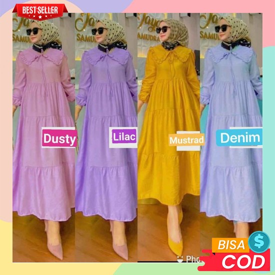 Habibah Syar'I Baju Sar I-Baju Syari Terbaru-Syari Wanita Terbaru 2021-Baju Muslim Syari Baru Paling