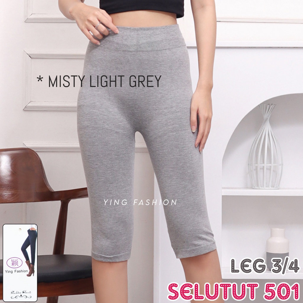 LEGGING PENDEK IMPORT 501 / LEGGING SELUTUT HIGH WAIST / LEGGING PENDEK SIZE fit Jumbo / LEGGING SHORTPANTS POLOS WANITA / LEGGING WANITA / LEGGING HITAM / LEGGING POLOS WANITA