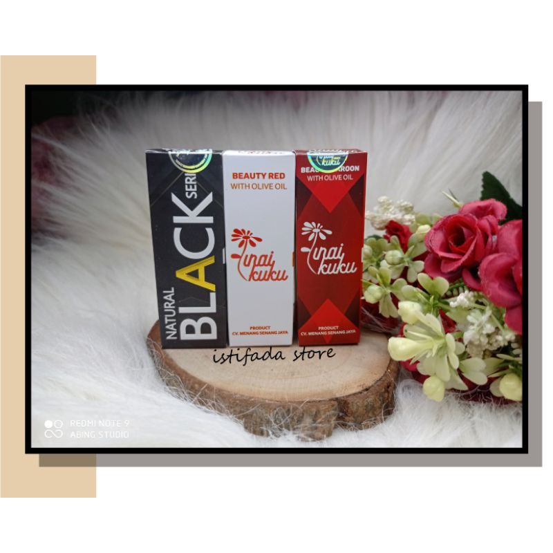 Inai Kuku by Inaikuku.store / Nail Henna / Pacar Kuku / Kutek Muslimah / Inai Merah