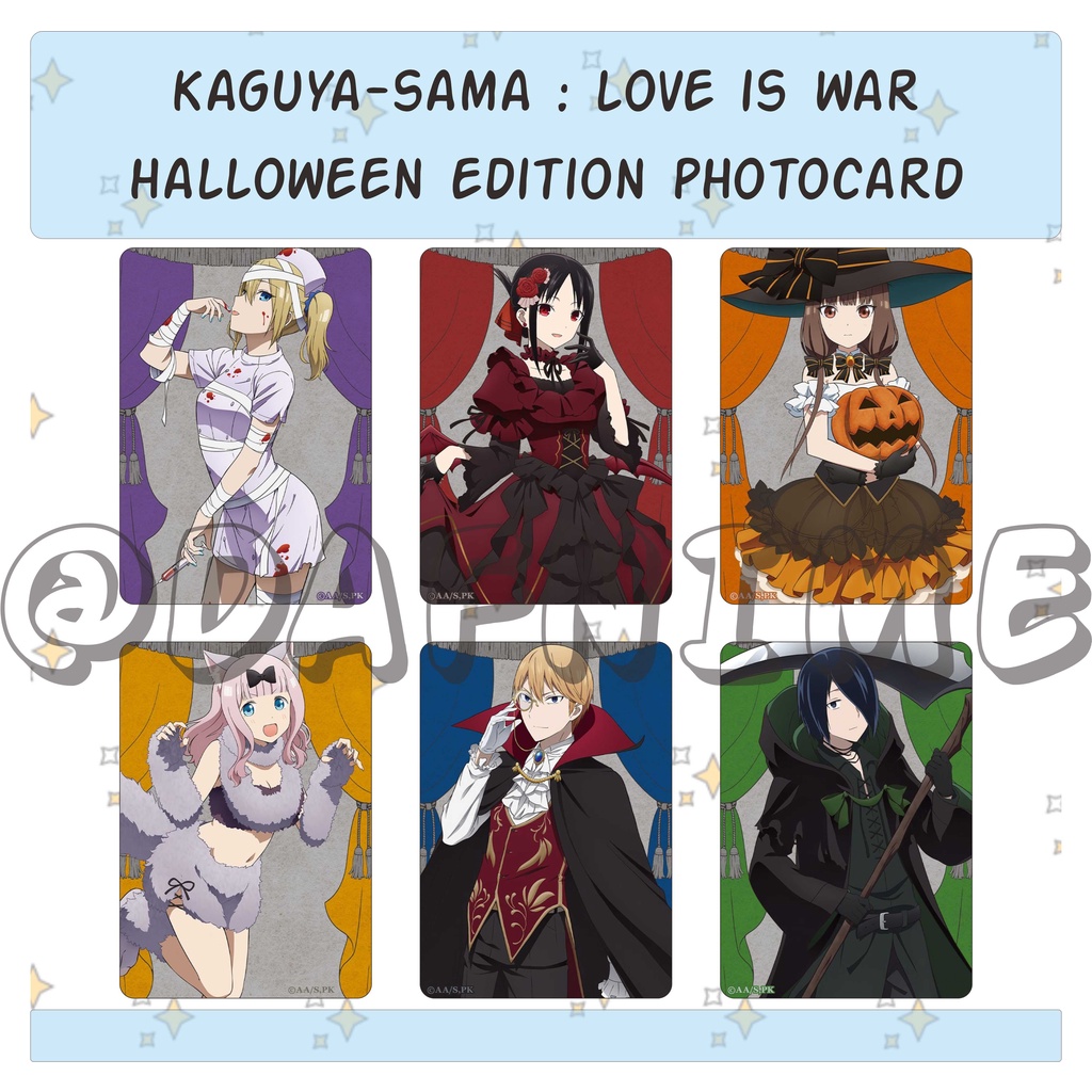 KAGUYA SAMA LOVE IS WAR HALLOWEEN EDITION PHOTOCARD ANIME