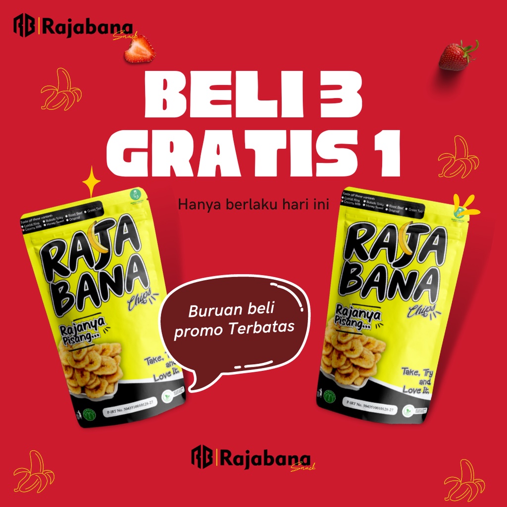 

Keripik Pisang BELI 3 GRATIS 1