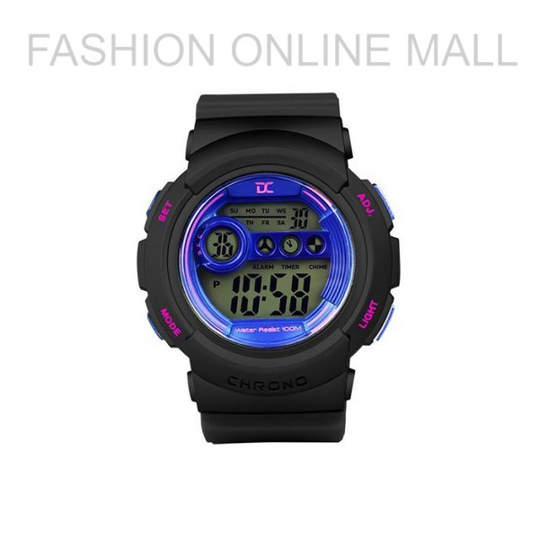 jam tangan digitec collection original wanita DD-5006L black list blue - jam tangan digitec - jam di