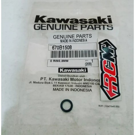 670B1508 ORING O-RING SEAL SIL 8MM 8 MM KIP KIPS NINJA KAWASAKI ORI ORIGINAL KAWASAKI KGP ASLI