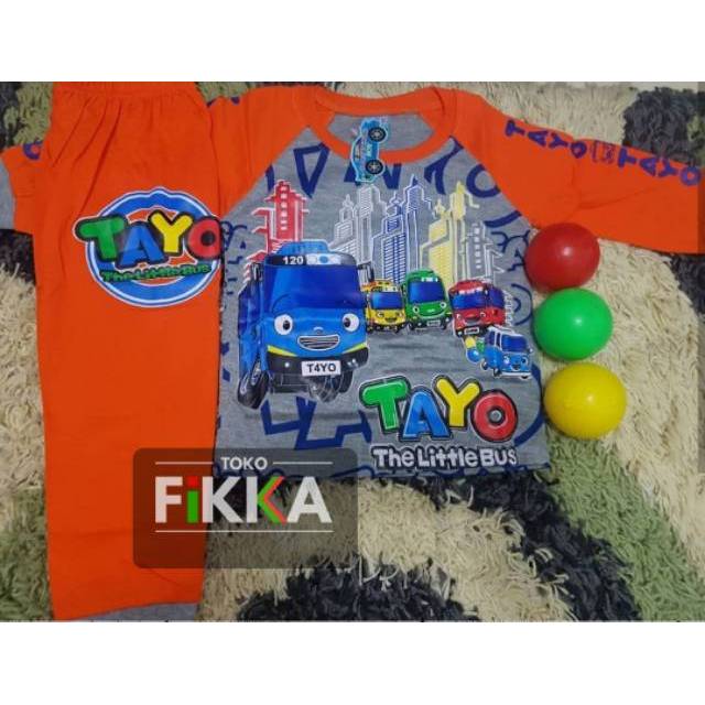 Baju tayo anak kaos tayo kaos panjang setelan kaos karakter