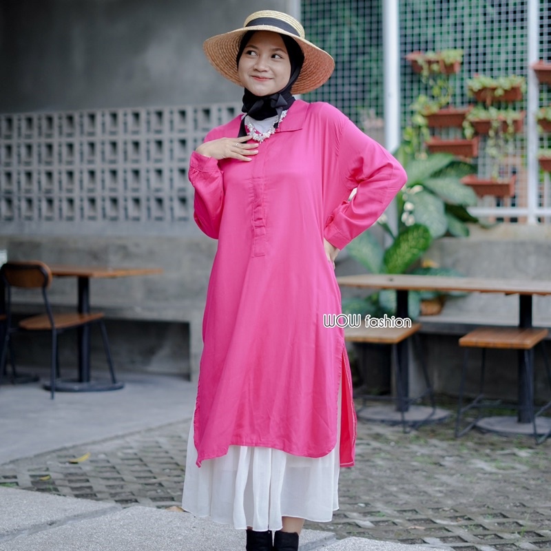 BITTA TUNIK RAYON TWILL PREMIUM/TUNIK WANITA TERBARU