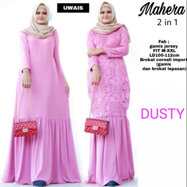 Gamis mahera 2 in 1