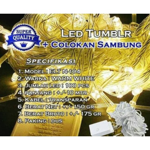 Lampu Natal Hias LED Warm White