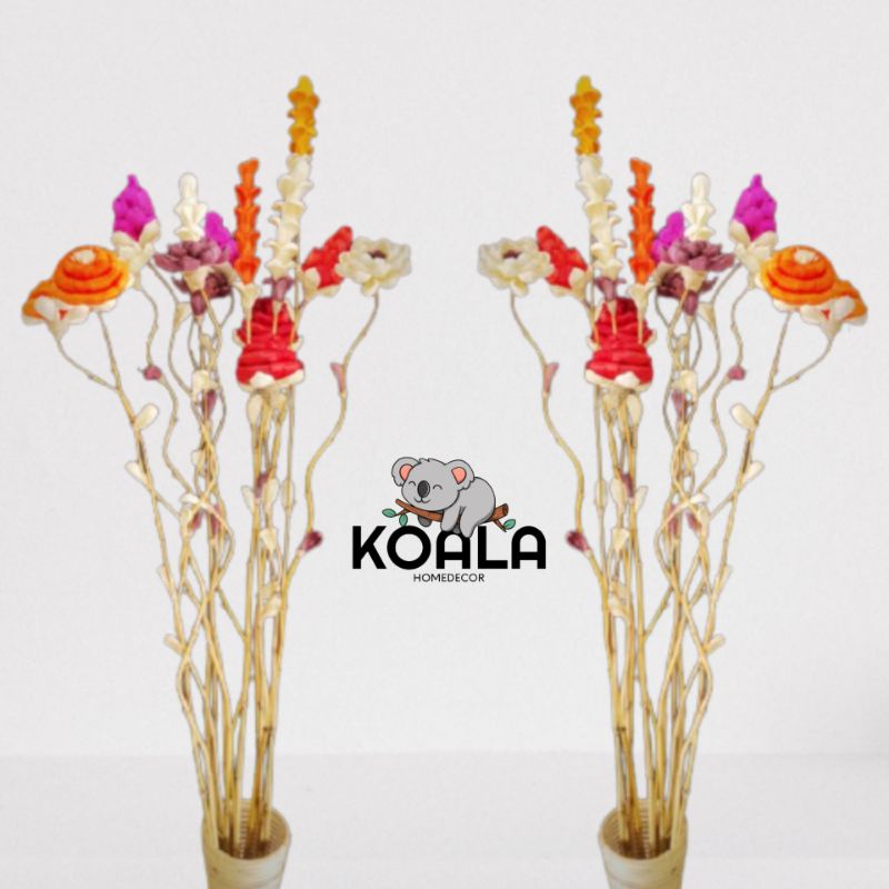 Stik Ulir Klobot / Stik Bunga Jagung / Stik Bunga Klobot All Warna Murah