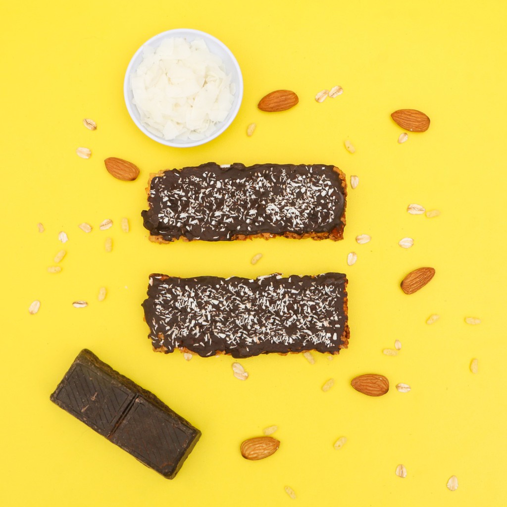 Coco Choco Granola Bar (2 Bars) - Coconut, Dark Chocolate, Almond, Sea Salt - LUCKYBITE