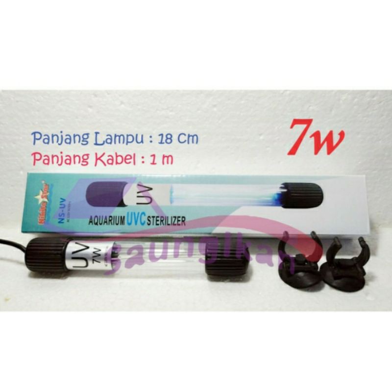 Lampu Ultraviolet NIKITA STAR NS-UV 7 Watt Sterilizer Aquarium 7W