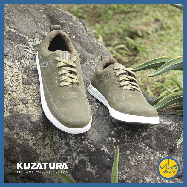 Sepatu Sneakers Pria Cowok Tali Style Casual Distro Kuzatura Original Suede Lokal Premium Elegan