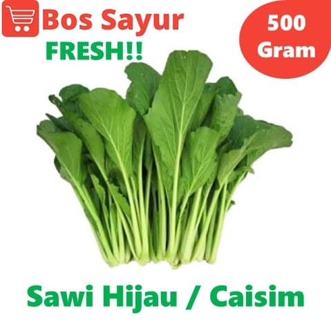 

Sawi Hijau / Caisim - Bos Sayur - 500 Gram