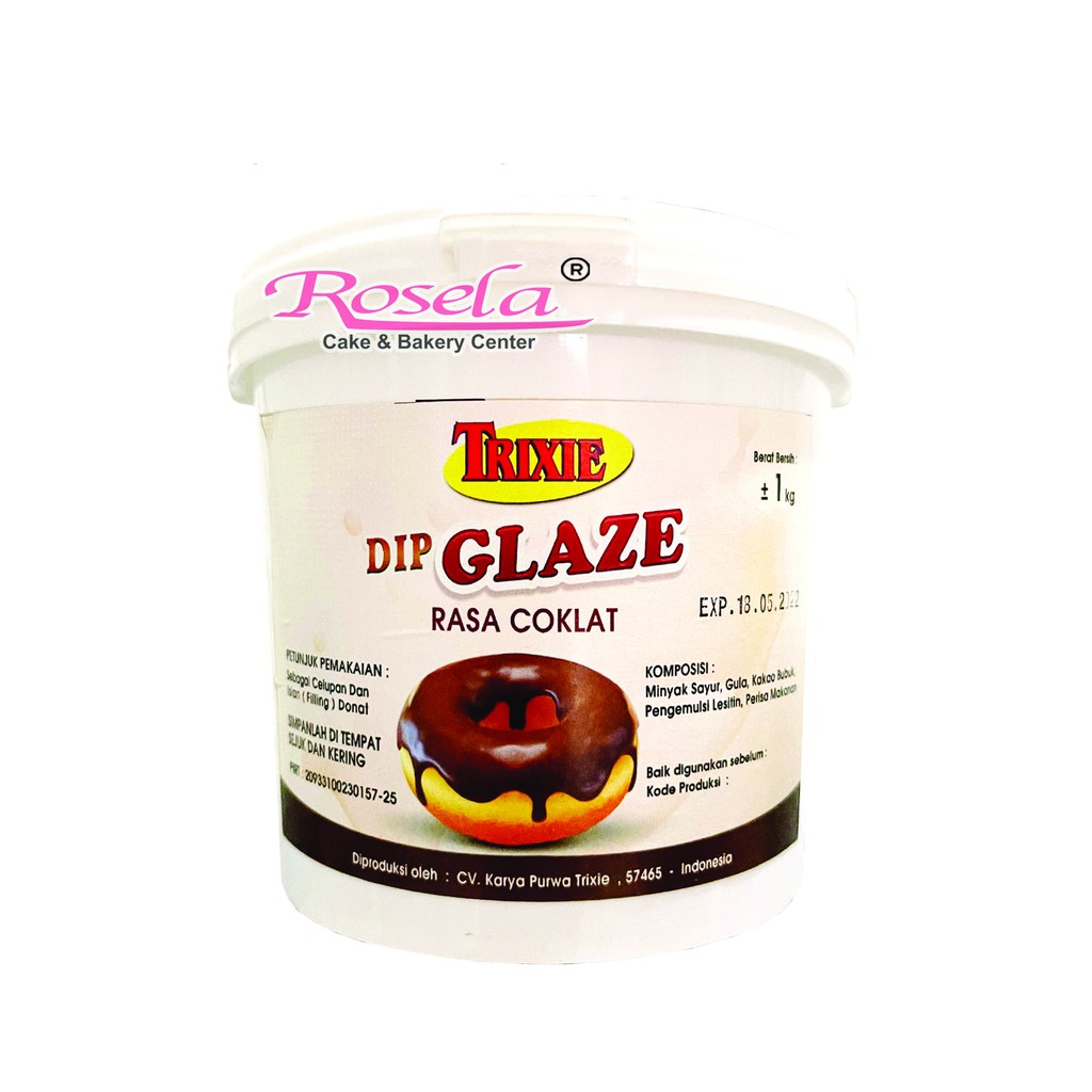 Trixie Glaze Chocolate 1 Kg / Glaze Coklat Trixie / Glaze Coklat Dark