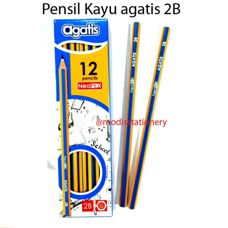 

pensil 2B agatis kayu