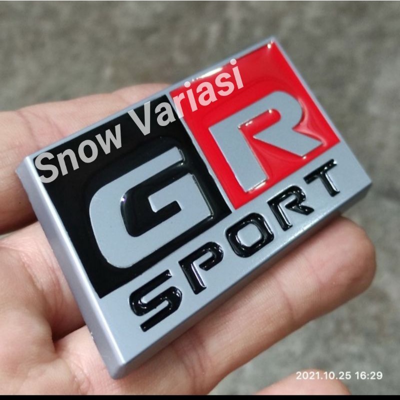 Emblem GR sport tulisan GR sporty emblem Gazo Racing sport