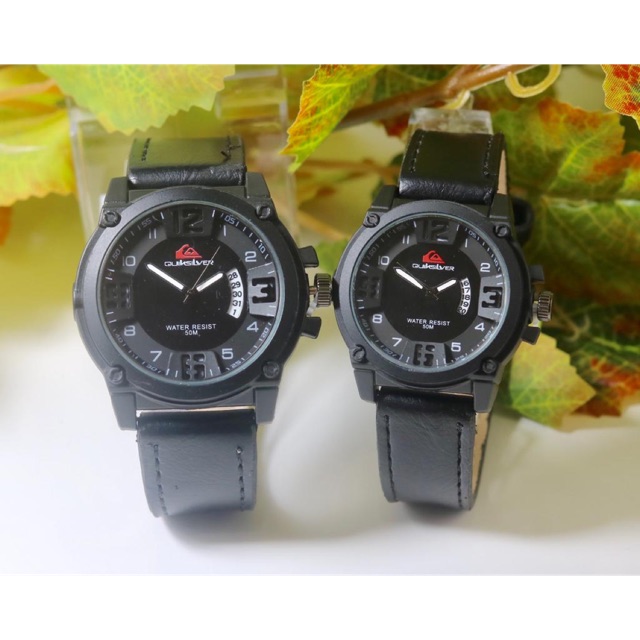 Jam tangan couple Quiksilver kulitt 3 wrn