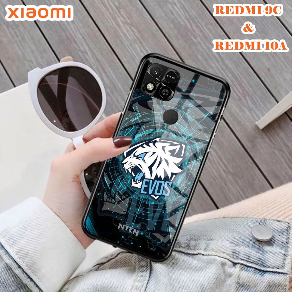 Softcase Glass Kaca REDMI 10A & REDMI 9C - Case Handphone REDMI 10A  REDMI 9C [T17].