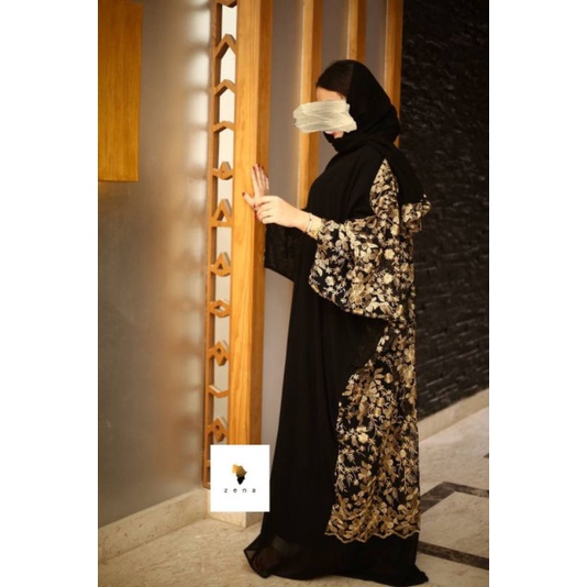 Gaun ABAYA MESIR Mewah - Gaun Pesta Muslimah Abaya Original Mesir
