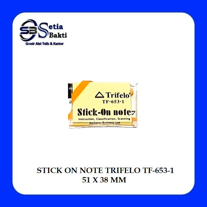 

Stick On Note TRIFELO TF-653-1 51 mm x 38 mm