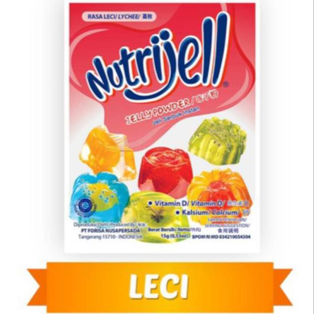 

Nutrijel Leci 15 gram / Jelly agar Leci lychee