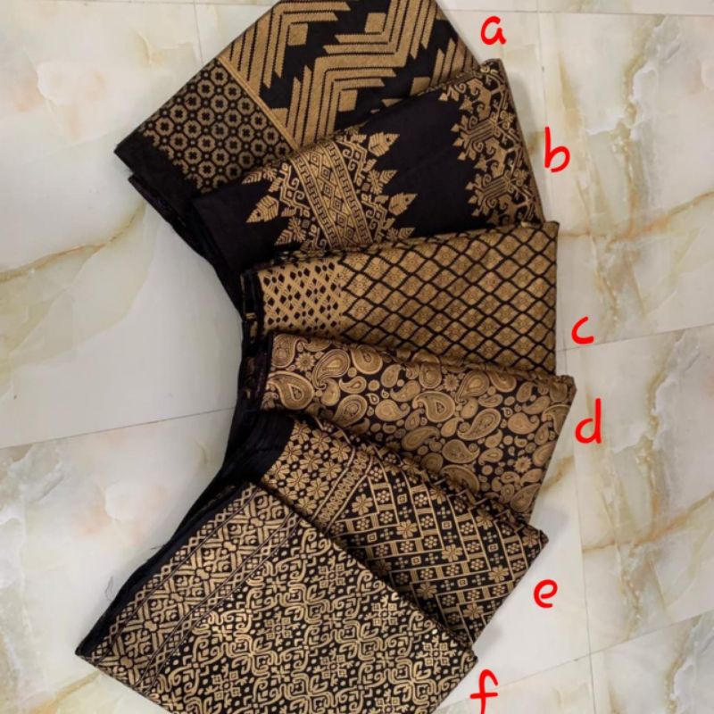 kain batik pekalongan printing prada gold