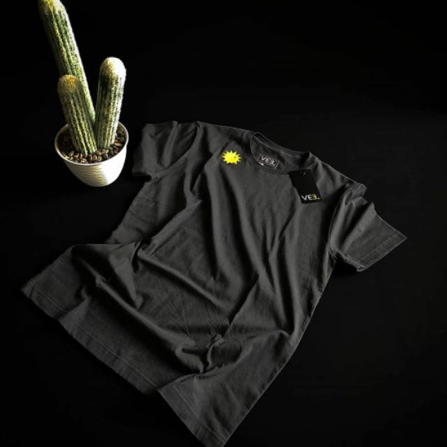 Kaos polos premium combed 30s dark grey
