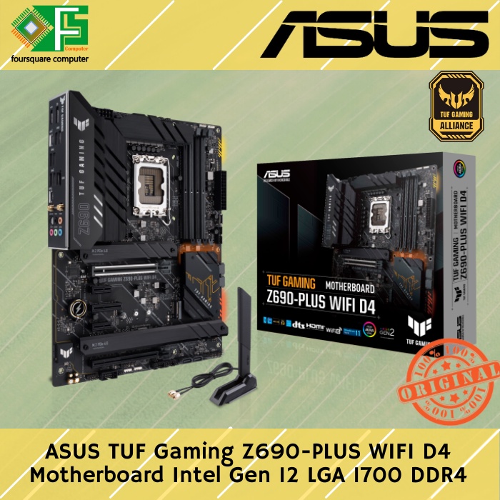 Motherboard ASUS TUF Gaming Z690-PLUS WIFI D4 MB Intel Gen 12 Socket LGA 1700 ATX DDR4
