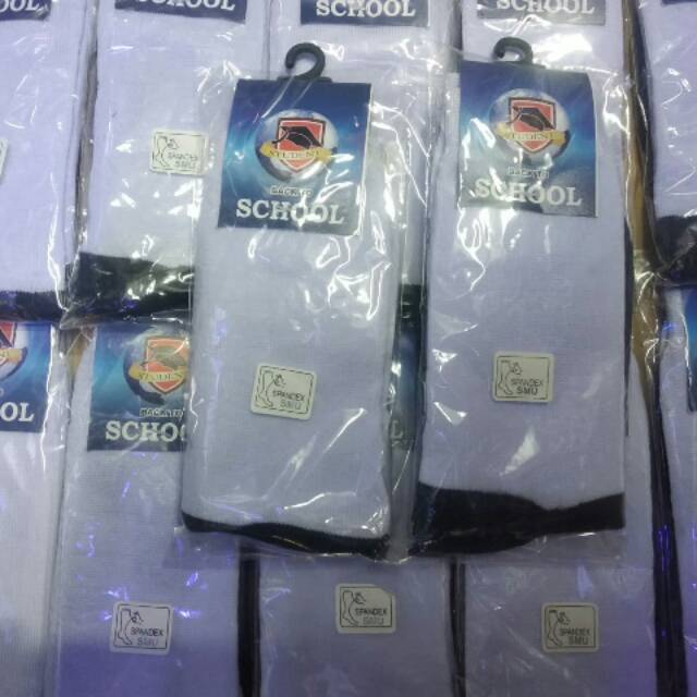 KAOS KAKI SMU PUTIH HITAM