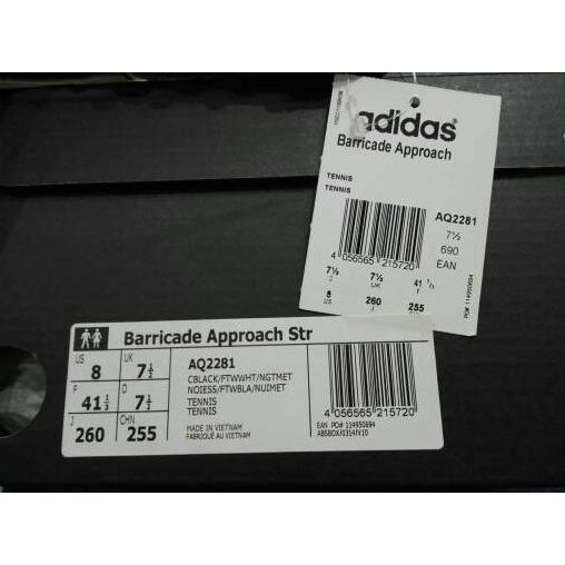 ADIDAS TENIS BARRICADE APPROACH STR AQ2281 SEPATU TENNIS ORIGINAL BNIB