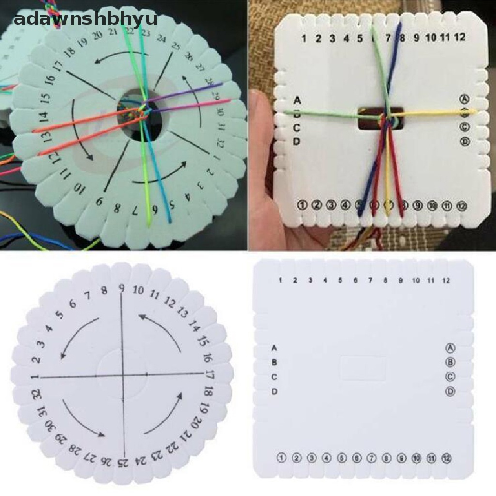 Adawnshbhyu Kumihimo Beading Cord Disc/Disk Mengepang Kepang Piring DIY Handmade