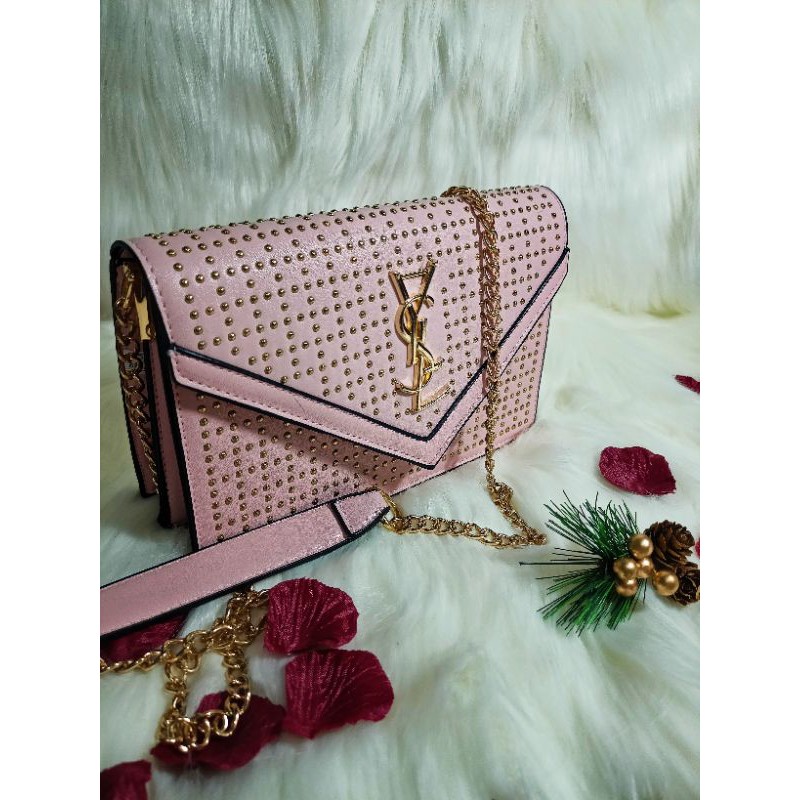 Tas YSL pink premium impor