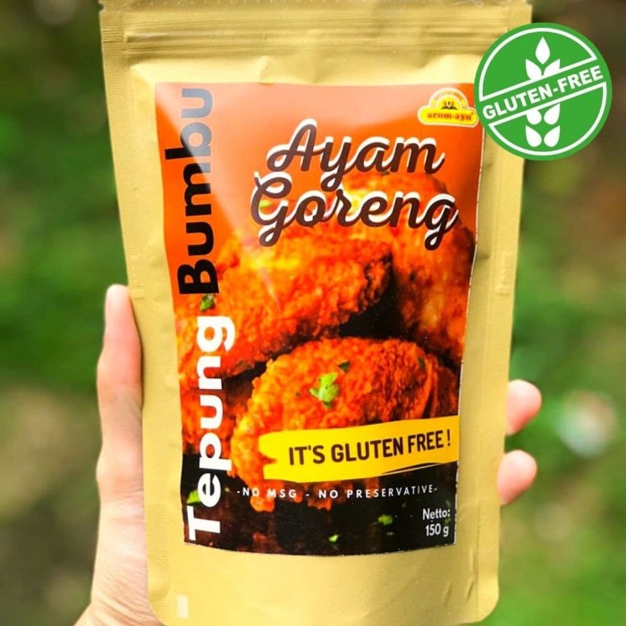 

pakai-siap-tepung-bumbu-tepung- tepung serbaguna gluten free - tepung bumbu ayam 150 g -tepung-