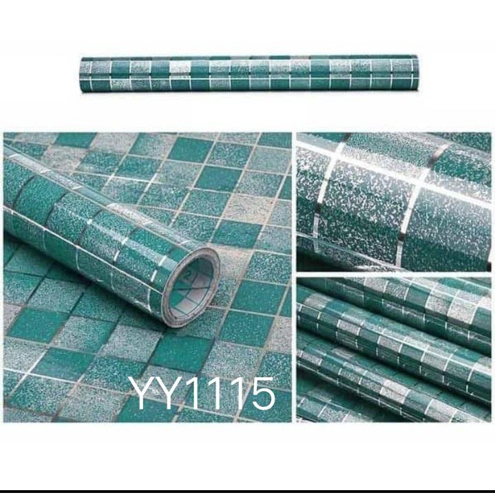 STIKER DINDING DAPUR WALLPAPER DAPUR ANTI MINYAK WALLPAPER DAPUR FOIL ANTI MINYAK TAHAN PANAS UK 45C