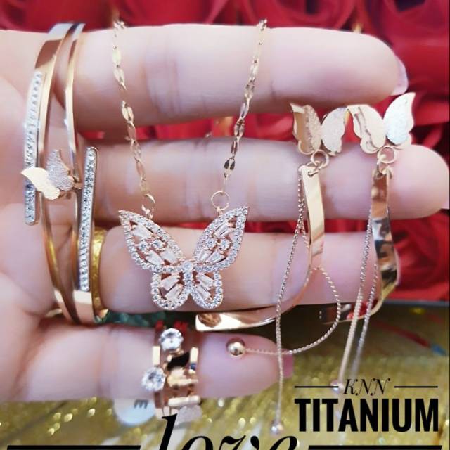 Titanium set perhiasan 2168k